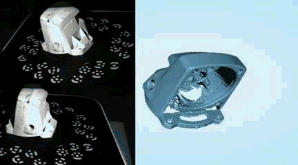 Автоматическое сканирование с поворотным столом
